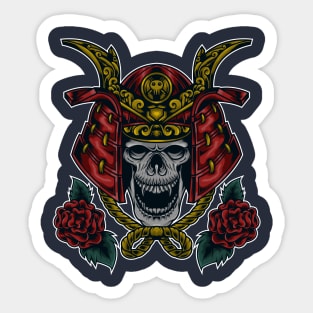 Skull samurai Sticker